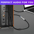 PNGKNYOCN 6.35mm to 2RCA Audio Cable, 1/4" TRS Female Stereo Jack to Dual RCA Male Plug Y Splitter Adapter Cable for Guitars?Speaker,Home Stereo S...