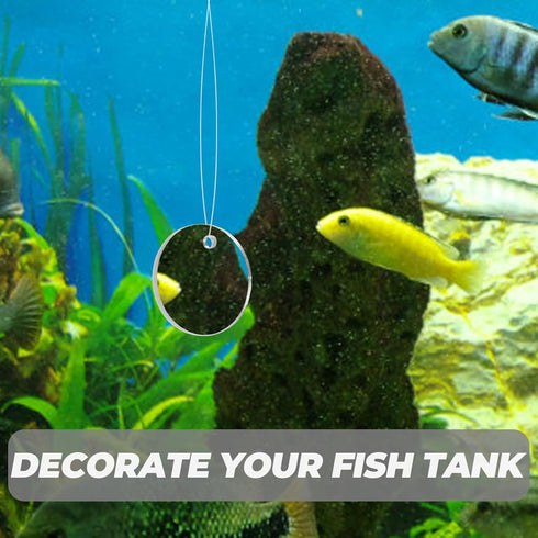 POPETPOP Betta Exercise Mirror 1 Set Double Sided Circle Betta Mirror with Floating Ball for Aquarium Fish Tank 5CM...