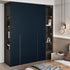 WESTICK Blue Wallpaper Peel and Stick Modern Bedroom Navy Peel and Stick Wallpaper for Bathroom Living Room Accent Walls Dark Blue Contact Paper f...