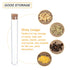 PATIKIL 30ml Plastic Test Tubes with Cork Stoppers, 5Pcs 150x20mm Tubes for Scientific Party Decoration Candy Bead Storage Bath Salt Lab Use, Clea...