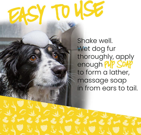 Pup Soap - Ink Oil | Dog Shampoo/Soap | Puppy Bath Supplies | Pet wash Essentials | Grooming Health Bath Deodorizer | Long-Lasting Fresh Cleaning ...