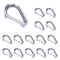 15 PCS M3 Stainless Steel Thimble for 1/8 Inches Diameter Wire Rope - Heavy-Duty Rigging Hardware Kit for Construction, Home Improvement, and Outd...