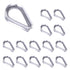 15 PCS M3 Stainless Steel Thimble for 1/8 Inches Diameter Wire Rope - Heavy-Duty Rigging Hardware Kit for Construction, Home Improvement, and Outd...