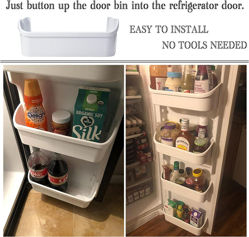 240323001 Refrigerator Door Bin, Refrigerator Side Shelf Replacement Part, (15.95in long), Fit for frigidaire kenmore, Replace AP2115741, PS429724, AH429724, 240323007, (DON’T fit freezer door)