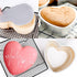 Heart Shaped Cake Pans, 8 inch Aluminium Alloy Heart Cake Mold, DIY Heart Baking Pan with Removable Bottom for Wedding, Birthday, Anniversary...