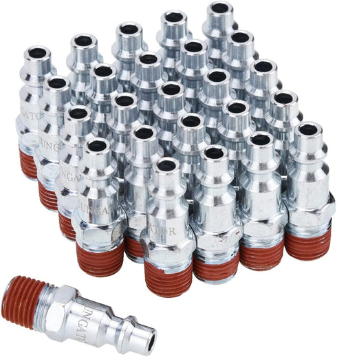 SUNGATOR 1/4-Inch NPT Male Industrial Air Plug, 1/4'' Pneumatic Plugs, Air Hose Fitting, 1/4'' Quick Connect Air Fitting, Air Hose Repair Plug Kit...