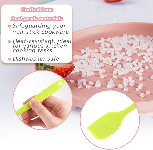 LOVEINUSA Silicone Spatula 4PCS Set, Rubber Spatula Heat Resistant for Baking and Mixing, Non-stick Rubber Spatulas with Stainless Steel Core...