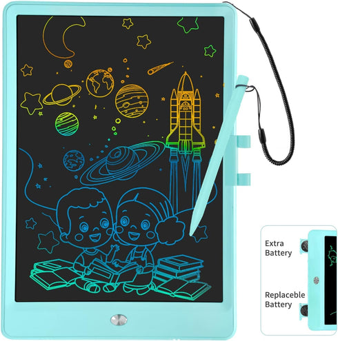 LCD Writing Tablet for Kids 10 Inch Colorful Toddler Doodle Board Drawing Tablet Reusable Electronic Drawing Pads Educational and Learning Toys fo...