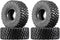 4PCS 1/24 1 inch All Terrain Rainforest Butyl Rubber Softer Version Tire with Liner Sponge for AXIAL SCX24 2021 Bronco, FMS FCX24, Jeep JT Gladiat...
