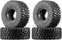 4PCS 1/24 1 inch All Terrain Rainforest Butyl Rubber Softer Version Tire with Liner Sponge for AXIAL SCX24 2021 Bronco, FMS FCX24, Jeep JT Gladiat...