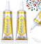 B7000 Glue Clear Adhesive - 25ml/0.84oz (2 Pack) - Jewelry Bead B-7000 Glue with Precise Tips for Rhinestones Fabric, Glass, Jewelry Making, DIY A...