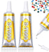 B7000 Glue Clear Adhesive - 25ml/0.84oz (2 Pack) - Jewelry Bead B-7000 Glue with Precise Tips for Rhinestones Fabric, Glass, Jewelry Making, DIY A...