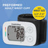 HealthWise Blood Pressure Monitor | Adult Wrist Cuff | Intelligent Inflation Technology | 2-Person Memory | Irregular Heartbeat Detection | Hypert...