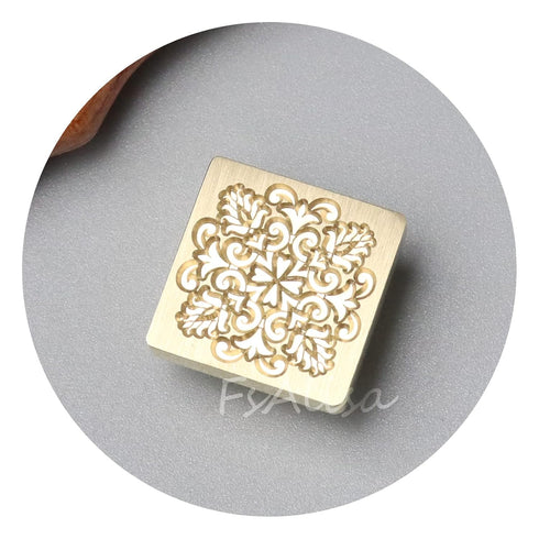 FsAlisa Wax Seal Stamp Sealing Wax Stamp Vintage Removable Brass Head Wooden Handle Great for Embellishment of Cards Envelopes, Wedding Invitation...