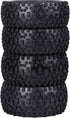 12mm Hex 2.2'' Pre-Glued RC Buggy Wheels and Tires, Out Dia. 3.5'' for 1/10 1/12 1/14 1/16 Off-Road RC Buggy Truck, Set of 4...