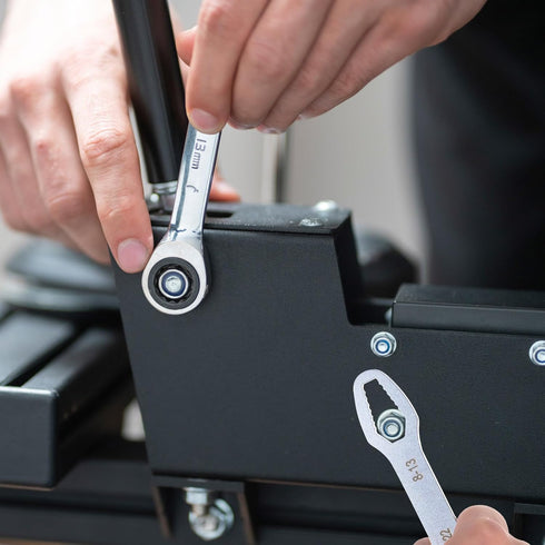 2pcs Double-Ended Torx Wrench 1/8"-11/16"(3-17mm) Multifunctional Universal Self-Tightening Wrench Tool 0.14" Thick Torx Spanner Key Set for Outdo...