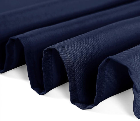 108 inch Round Tablecloth Washable Polyester Table Cloth Decorative Table Cover for Wedding Party Dining Banquet?108 inch,Navy?...