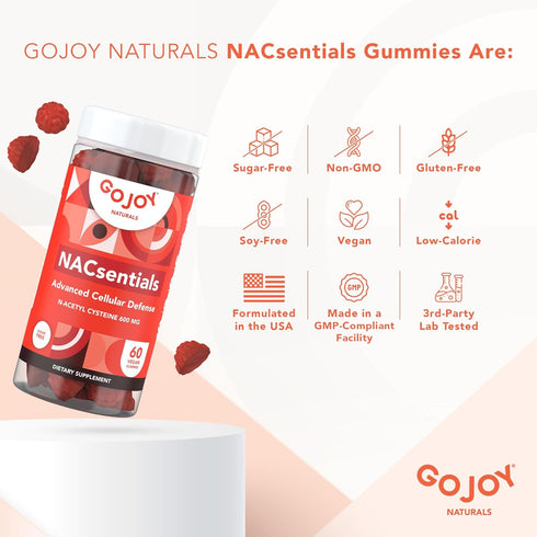 7-in-1 Vegan NAC 600mg Gummies - Sugar Free N Acetyl Cysteine 600mg NAC Supplement - Powerful Antioxidant Supplement with Vitamin C, ALA, Resverat...