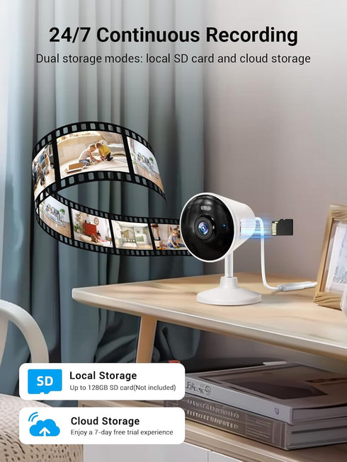 5G & 2.4G Indoor/Outdoor Security Camera for Home, Baby/Elder/Dog/Pet Camera with Phone App, WiFi Camera w/Spotlight Color Night Vision 2-Way Audi...