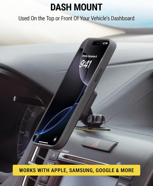 Scosche MAGDM2 MagicMount Magnetic Car Phone Mount for Dashboard, 360° Adjustable Magnet Head, Universal Cell Phone Holder for Car, Compatible wit...