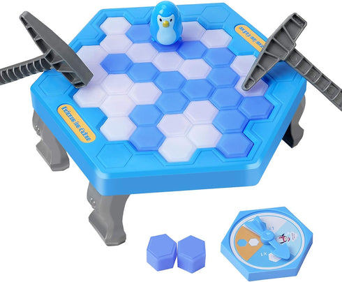 SS Save Penguin On Ice Game, Penguin Trap Break ice Activate Family Party Ice Breaking Kids Puzzle Table Knock Block...
