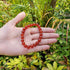 chengmu 8mm Red Agate Stretch Bracelet for Women Natural Round Beads Semi Gemstone for Crystal Elastic Beaded Bracelet 7.5"...