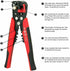 5 in 1 Self-Adjusting Wire Stripper Cutter,Multi-Functional Wire Crimping Tool Wire Pliers for Wire Stripping,Crimping,Cutting,10-24 AWG,0.2-6.0mm...