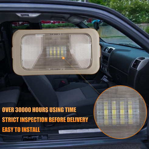 RANSOTO 15126553 Car Interior Dome Roof Light Lamp Lens with Housing Compatible With 2004-2008 Chevy Colorado GMC Canyon Replaces 15191866 1511447...