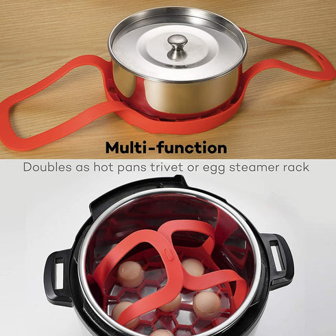 Goldlion Silicone Sling Lifter Accessories Compatible with Instant Pot 6 Qt and 8 Qt, Ninja Foodi 5 Qt / 6.5 Qt / 8 Qt and Other Brand Pressure Co...
