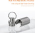 Titanium Keychain Pill Holder Container,Waterproof Portable Pill Box Case for Purse or Pocket, Pill Fob Medicine Organizer for Outdoor Travel Camp...