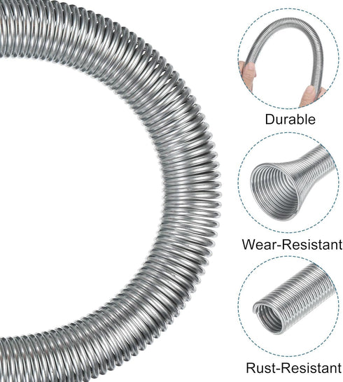 MECCANIXITY Spring Tube Bender ID 13mm/0.51" Steel Spring Pipe Copper Tubes 340mm/13.38" Long for 1/2" Copper Pipe(12mm) in Home Renovations,Elect...