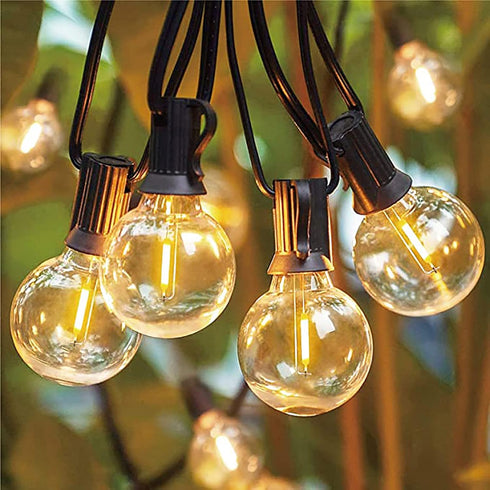 G40 Led Replacement Light Bulbs, 0.6W Shatterproof Globe Bulb, E12 Candelabra Base, 1.5 Inch Dimmable G40 Led Bulbs for Outdoor String Lights, Pat...