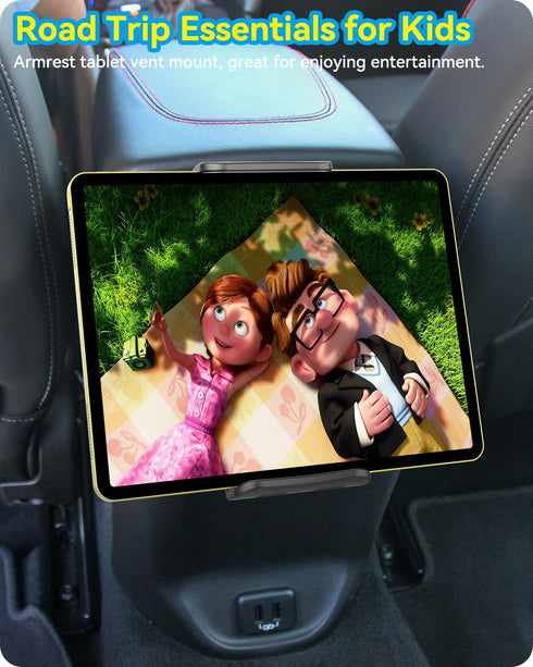 for iPad Car Mount Air Vent Tablet Holder Upgraded Metal Hook for 5-11 Inch Samsung Galaxy Tablets iPad Pro Air Mini iPhone Cell Phone...