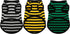 3 Pieces Dog Striped Shirt Dark Color Cotton Sleeveless Puppy Dog Shirts Breathable Pet Apparel Tank Top Colorful Puppy Sweatshirt Dog Clothes for...