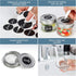CycleMore 40 Pcs 4oz Clear Glass Mini Mason Jars With Silver Separable Lids and Diamond appearance, Small Spice Canning Jars for Honey, Jam, Jelly...