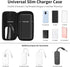 iMangoo Shockproof Travel Essentials Organizer Case, Small Accessories Hard Protective Pouch Electronics Purse for Women Men Zipper Tech Cord Cabl...