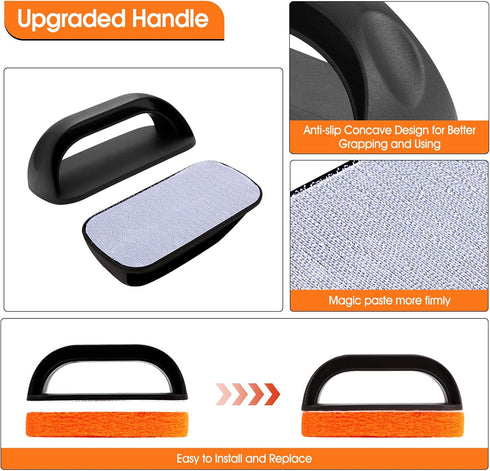 Upgraded Griddle Cleaning Kit for Blackstone, Flat Top Grill Cleaning Kit Non-Scratch Scouring Pads for Kitchen - Heavy-Duty 14 Griddle Scrubber P...