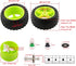 1/10 RC Rubber Tire 4pcs Front & Rear Tires and Wheels with Flange Lock Nuts Washers and Wrench for 1/10 Off Road RC Buggy Redcat Tornado S30 EPX ...