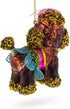 Sophisticated Poodle Blown Glass Christmas Ornament...