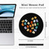 Small Mouse Pad, Autism Awareness Round Mousepad with Non-Slip Rubber Base, Stitched Edge Mouse Pads for Desk Accessories Wireless Mouse Laptop Ga...