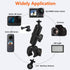 Peastrex Camera Super Clamp Motorcycle Bike Mount Arm 1inch Ball Head Accessories for GoPro AKASO DJI Action Insta360 DSLR Digital Camera Monitor ...