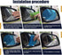 2 PCS Car Rearview Mirror Rainproof Film, 3.93" x 3.93" Round Highly Permeable Waterproof Anti-Fog Anti-Glare Hydrophobic Film, for Cars and Other...