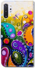 Case for Galaxy Note 10 Plus, Colorful Dragonfly Wallet Leather Cover Case with Kickstand and Card Holder Slots Side Pocket Magnetic Closure for S...