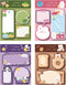 4 Pack Cute Sticky Notes Cartoon Animal Sticky Memo Pads Kawaii Small Self-Stick Memo Note Pad Office School Supplies (Cartoon-1)...
