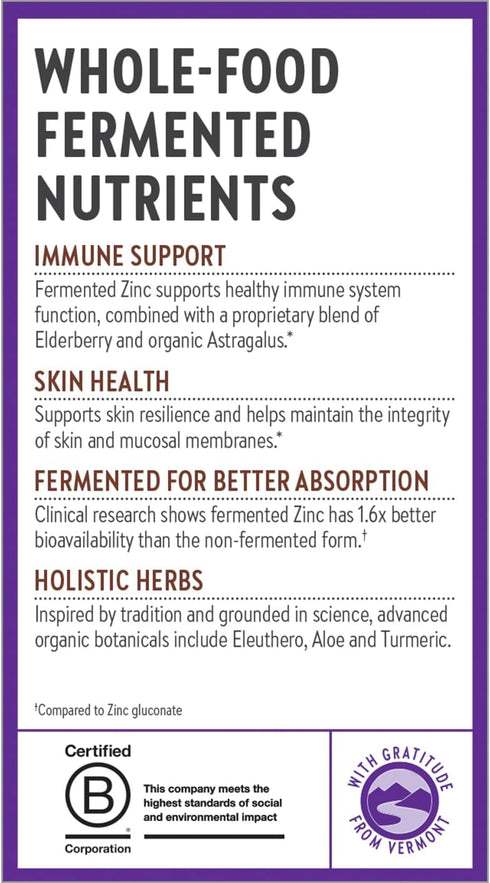 New Chapter Zinc Supplement, Fermented Zinc Complex, ONE Daily for Immune Support + Skin Health + Non-GMO Ingredients, Easy to Swallow & Digest, 3...