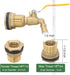rain Barrel Spigot kit Within 1/2 inch Nozzle Brass Water Faucet & Bulkhead Tank Fitting fits 1-1/4 inch Hole, for Garden Hose rainwater Bucket 55...