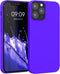 kwmobile Case Compatible with Apple iPhone 12 / iPhone 12 Pro Case - TPU Silicone Phone Cover with Soft Finish - Baltic Blue...