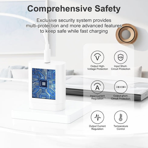 USB C Wall Charger,2-Pack PD 25W Super Fast Charger Whit USB C Fast Charging Cable for Samsung Galaxy S25 Ultra/S25/S25+/S24 Ultra/S24/S24+/S23/S2...
