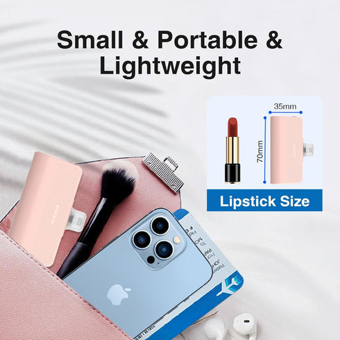 Portable Charger for iPhone,5000mAh Ultra-Compact Small Portable Charger Compatible with iPhone 6/7/8/SE/11/XR/12/12 Pro Max/13/13 Pro Max/14/14 P...