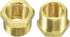2 Pack 57480-1208 Brass Garden Hose Fitting, Pipe Adapter Connector, 3/4'' GHT Male * 1/2'' NPT Female Garden Hose Parts for Connectors Hose Conne...
